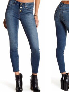 Articles of Society Buttonfly Skinny Blue Jeans Size 26